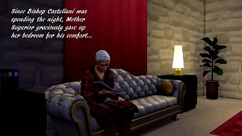 SIMS 4: A bishop visits a convent and the nuns see to his needs